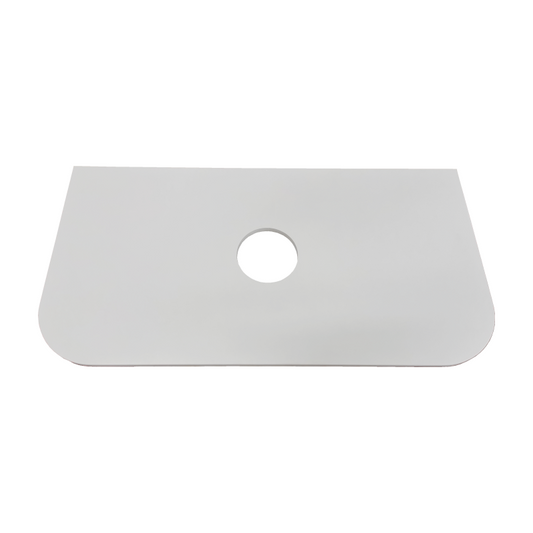 900mm Stone Top - Rounded Corner / Luna White