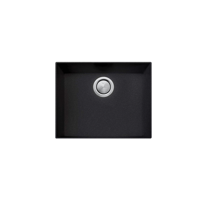 Oliveri Santorini Black Grande Bowl Undermount Sink Black