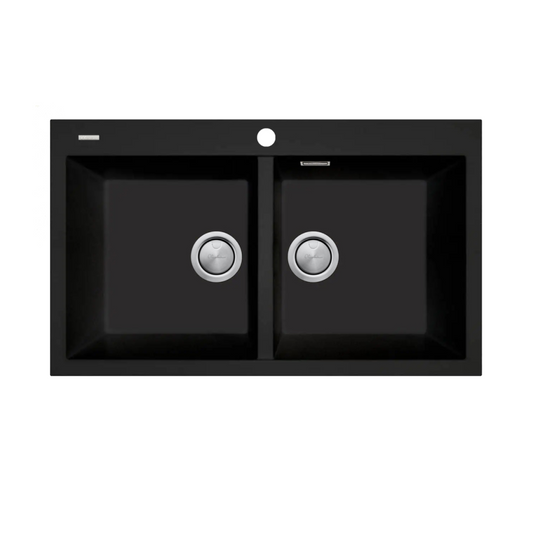 Oliveri Santorini Double Bowl Topmount Sink Includes Overflow