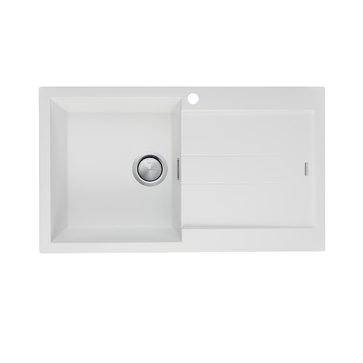 Oliveri San-White Sgl LHB B&DR
