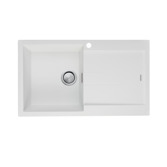 Oliveri San-White Sgl LHB B&DR