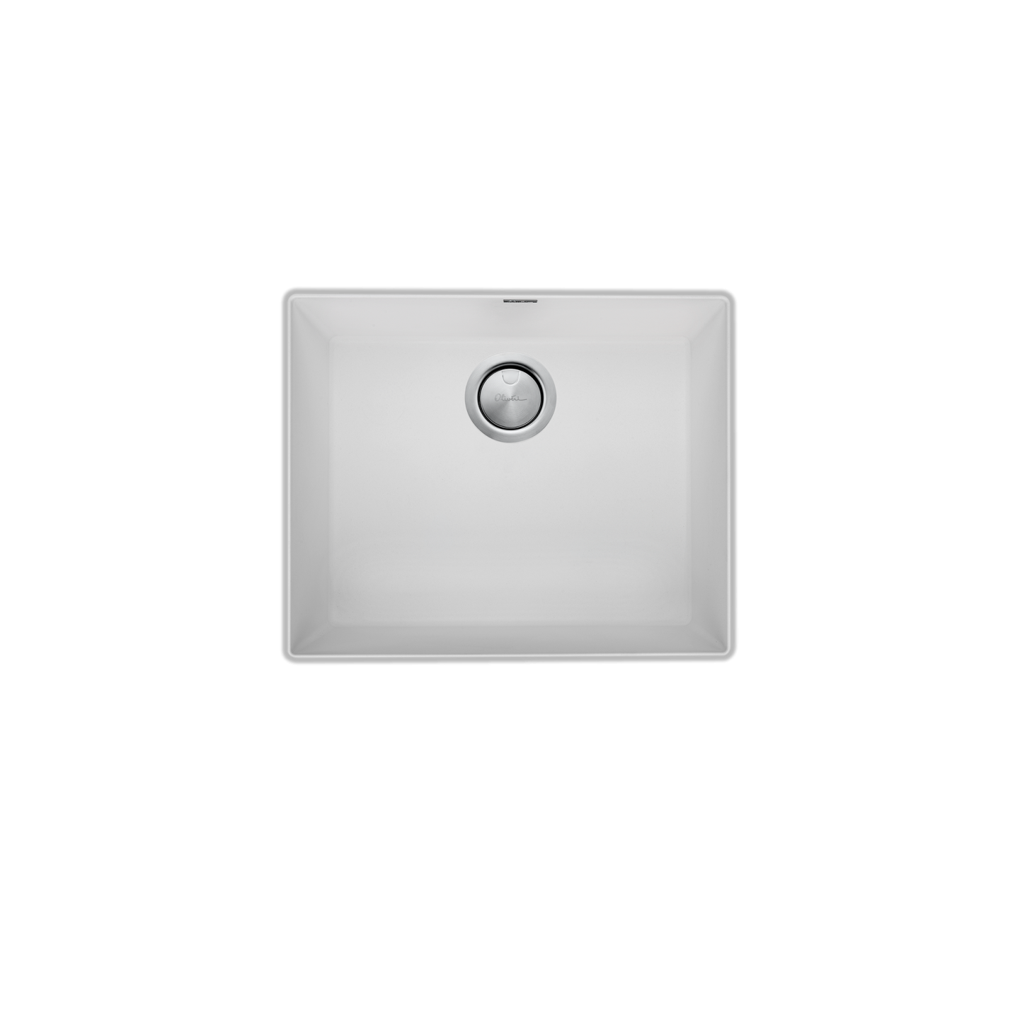Oliveri Santorini Large Bowl Undermount Sink White