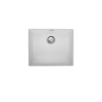 Oliveri Santorini Large Bowl Undermount Sink White