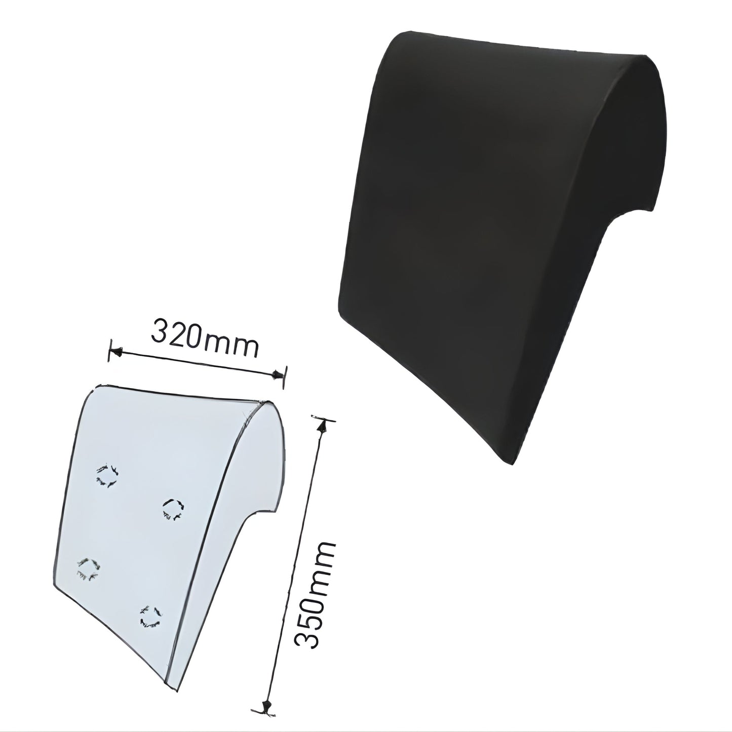 DECINA ORION BATH PILLOW HEADREST 320MM