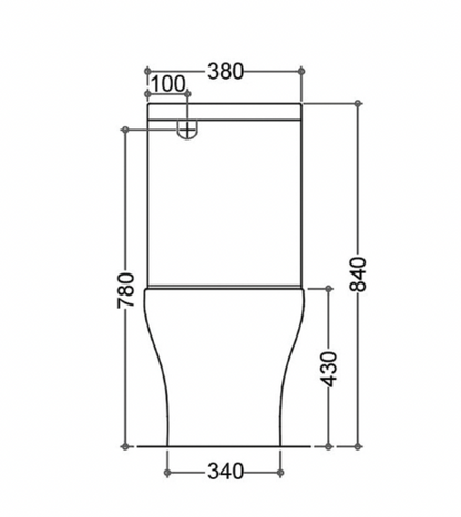Inspire Zenitti  Tornado Back to Wall Toilet Suite