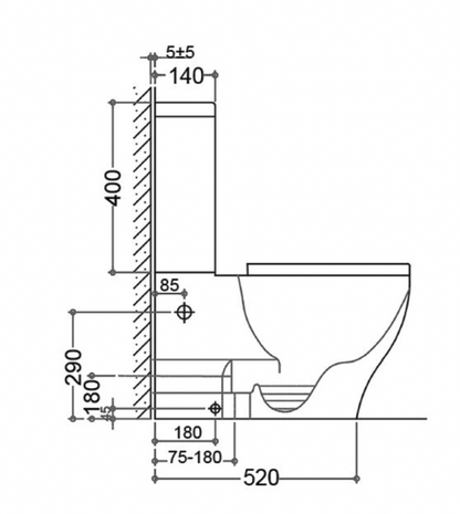 Inspire Zenitti  Tornado Back to Wall Toilet Suite