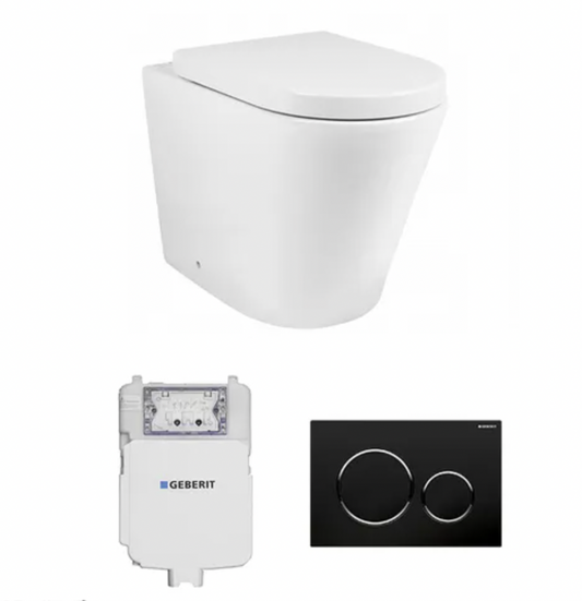 Alzano Floor Mount Pan Geberit Inwall Cistern Set