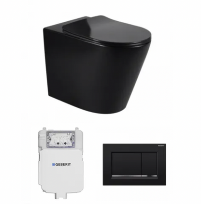 Alzano Floor Mount Pan Geberit Inwall Cistern Set