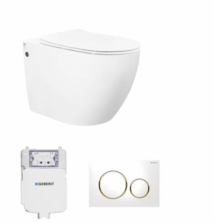 Voghera Floor Mount Pan Geberit Inwall Cistern Set