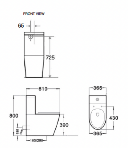 Verotti City Life  Back to Wall Toilet Suite