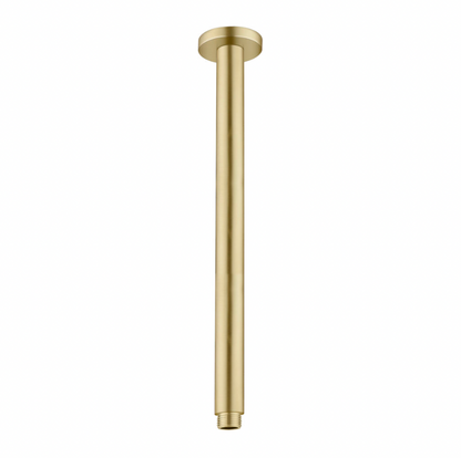 Nero Round 100mm Ceiling Shower Arm, Brushed
