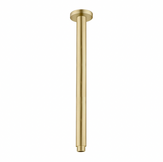 Nero Round 100mm Ceiling Shower Arm, Brushed