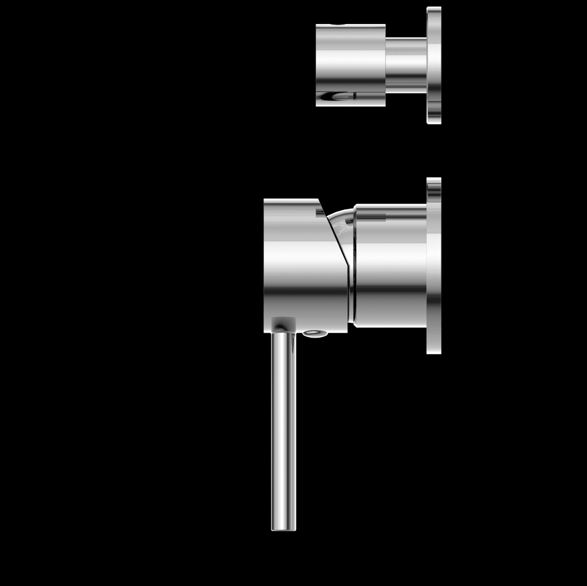 Dolce Shower/Bath Mixer with Diverter with Separate Backing Plate
