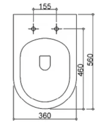 Inspire  Alzano Hurricane Rimless Wall-Faced Toilet Pan