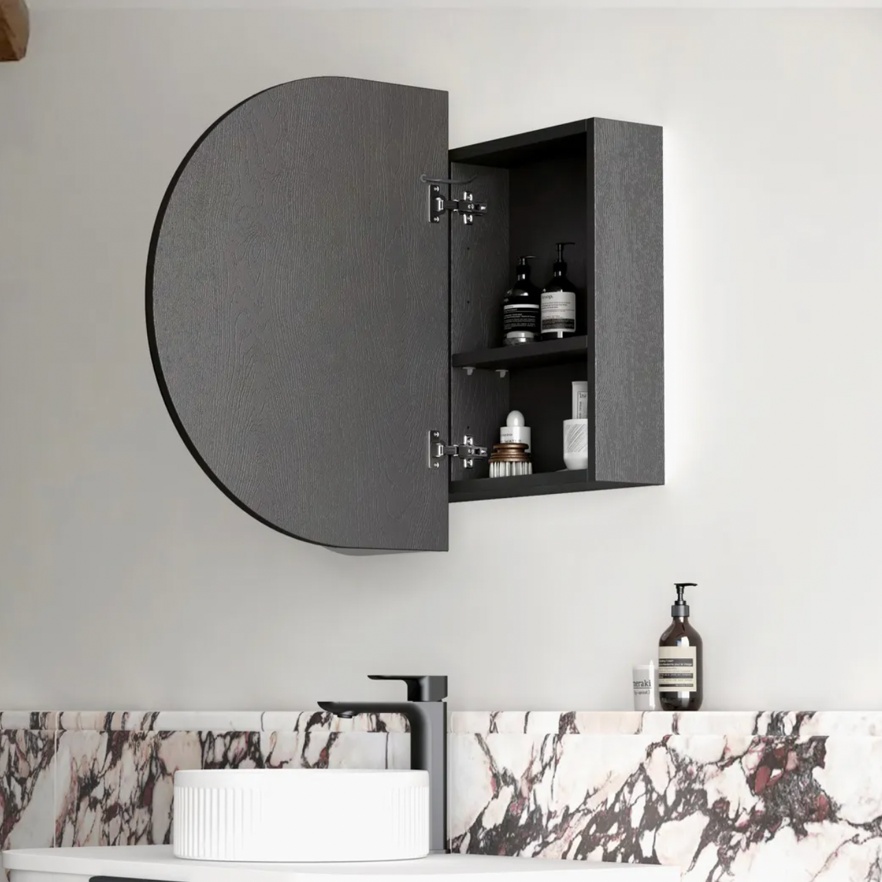 Otti Bondi LED Mirror Cabinet  Oak 900mm