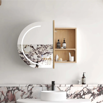 Otti Bondi LED Mirror Cabinet Natural Oak 900mm