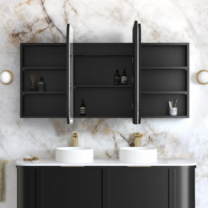 Otti Newport  Oak LED Mirror Cabinet 1500mm