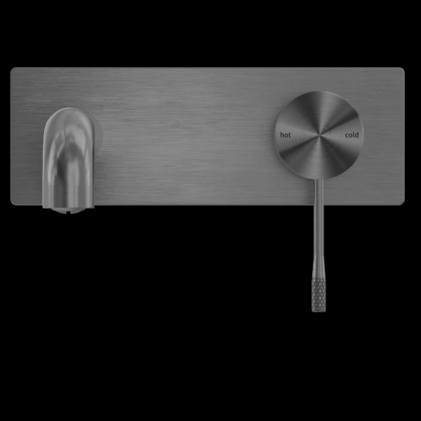 Nero Opal Wall Basin/Bath Mixer 230mm Graphite NR251907A230GR