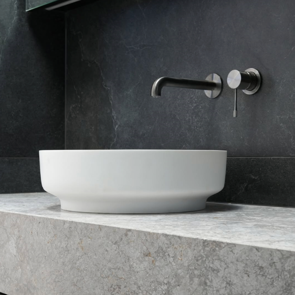 Nero Opal Wall Basin/Bath Mixer Separate Back Plate 230mm Graphite NR251907B230GR