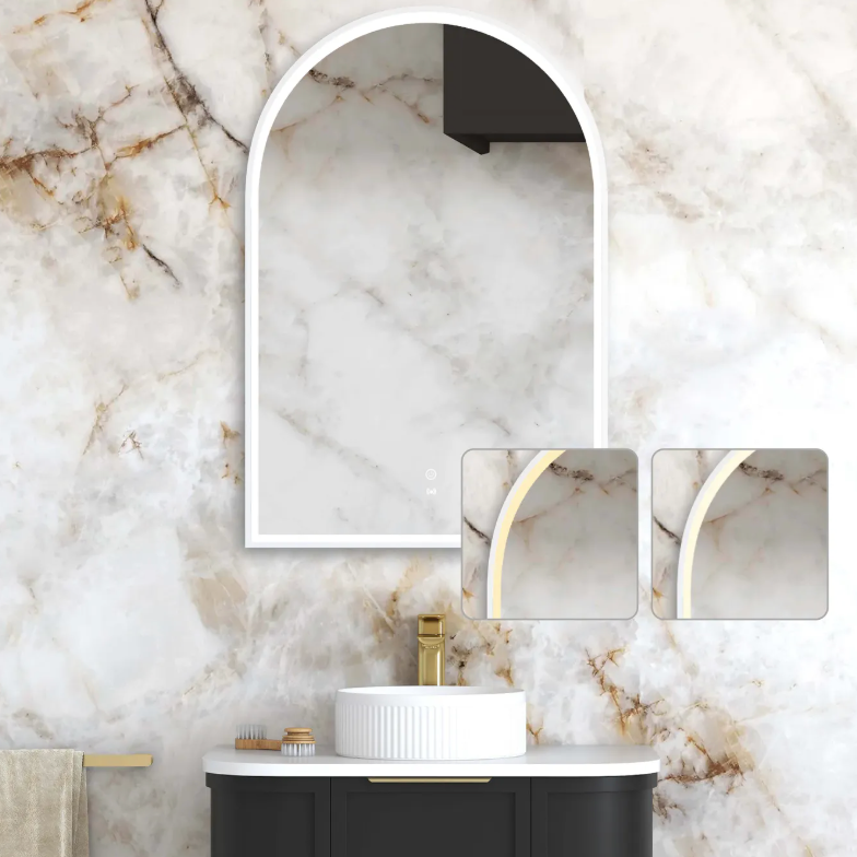 Otti LED Archie  Metal Frame Mirror 900x600mm