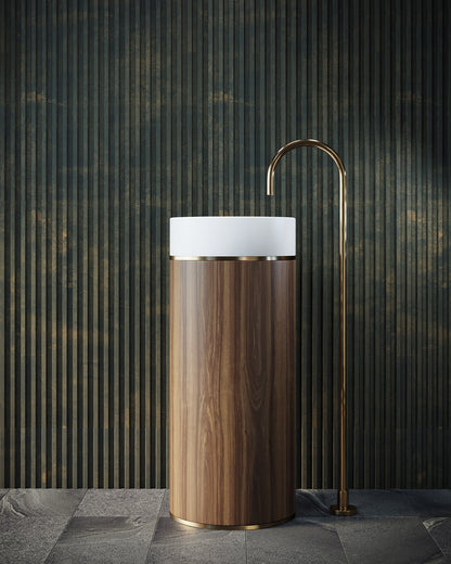 BELBAGNO TESORO FREESTANDING PEDESTAL BASIN  380MM X 850MM