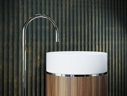 BELBAGNO TESORO FREESTANDING PEDESTAL BASIN  380MM X 850MM
