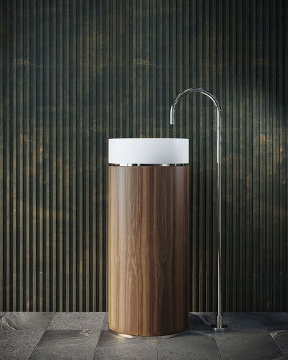 BELBAGNO TESORO FREESTANDING PEDESTAL BASIN  380MM X 850MM
