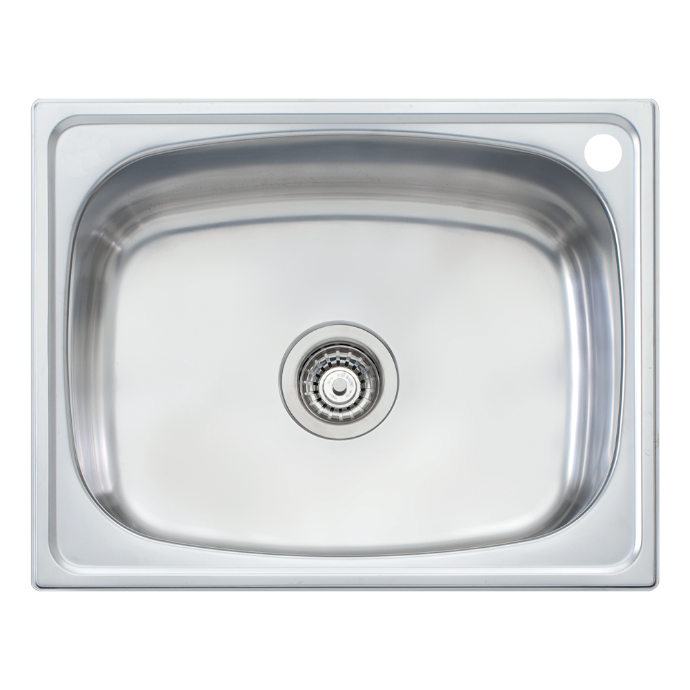 Oliveri 45L Inset Tub Right Taphole Stainless Steel Sink