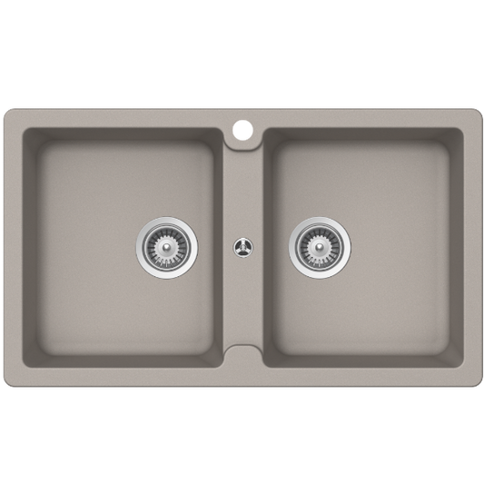 Schock Typos Double Bowl 1TH Concrete