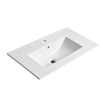 Mercio 750mm Slim Ceramic Top Vanity Basin