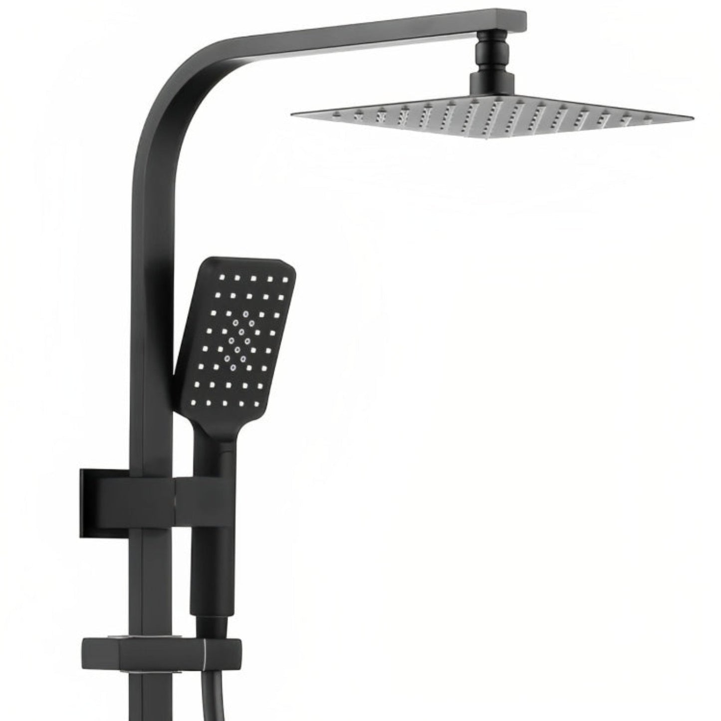 INSPIRE TARAN TWIN SHOWER ON RAIL WITH SINGLE HOSE TOP INLET 250MM