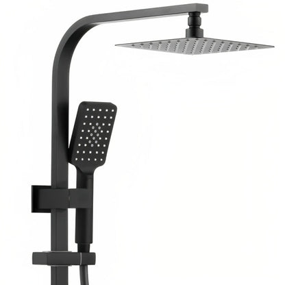 INSPIRE TARAN TWIN SHOWER ON RAIL WITH SINGLE HOSE TOP INLET 250MM