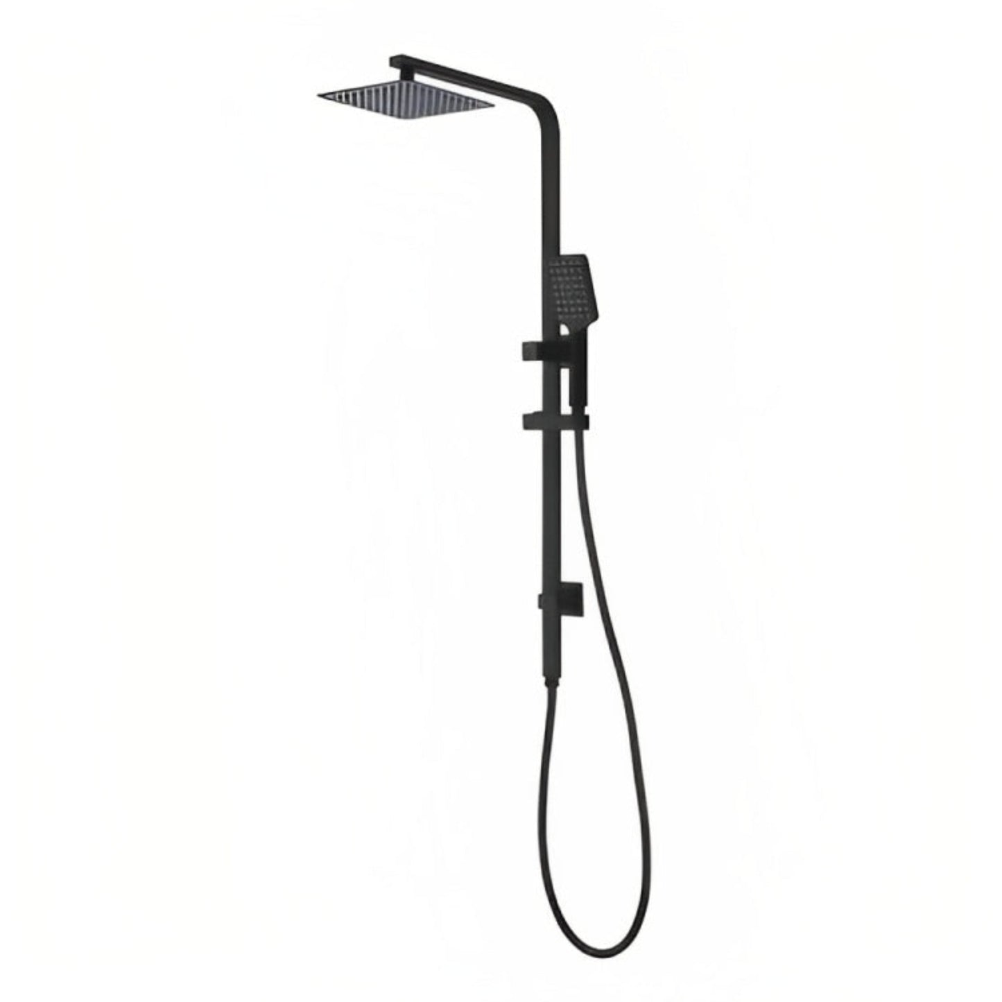 INSPIRE TARAN TWIN SHOWER ON RAIL WITH SINGLE HOSE TOP INLET 250MM