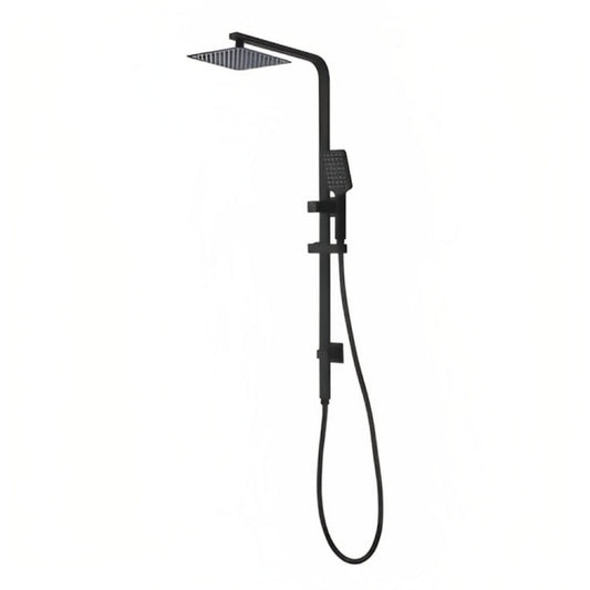INSPIRE TARAN TWIN SHOWER ON RAIL WITH SINGLE HOSE TOP INLET 250MM