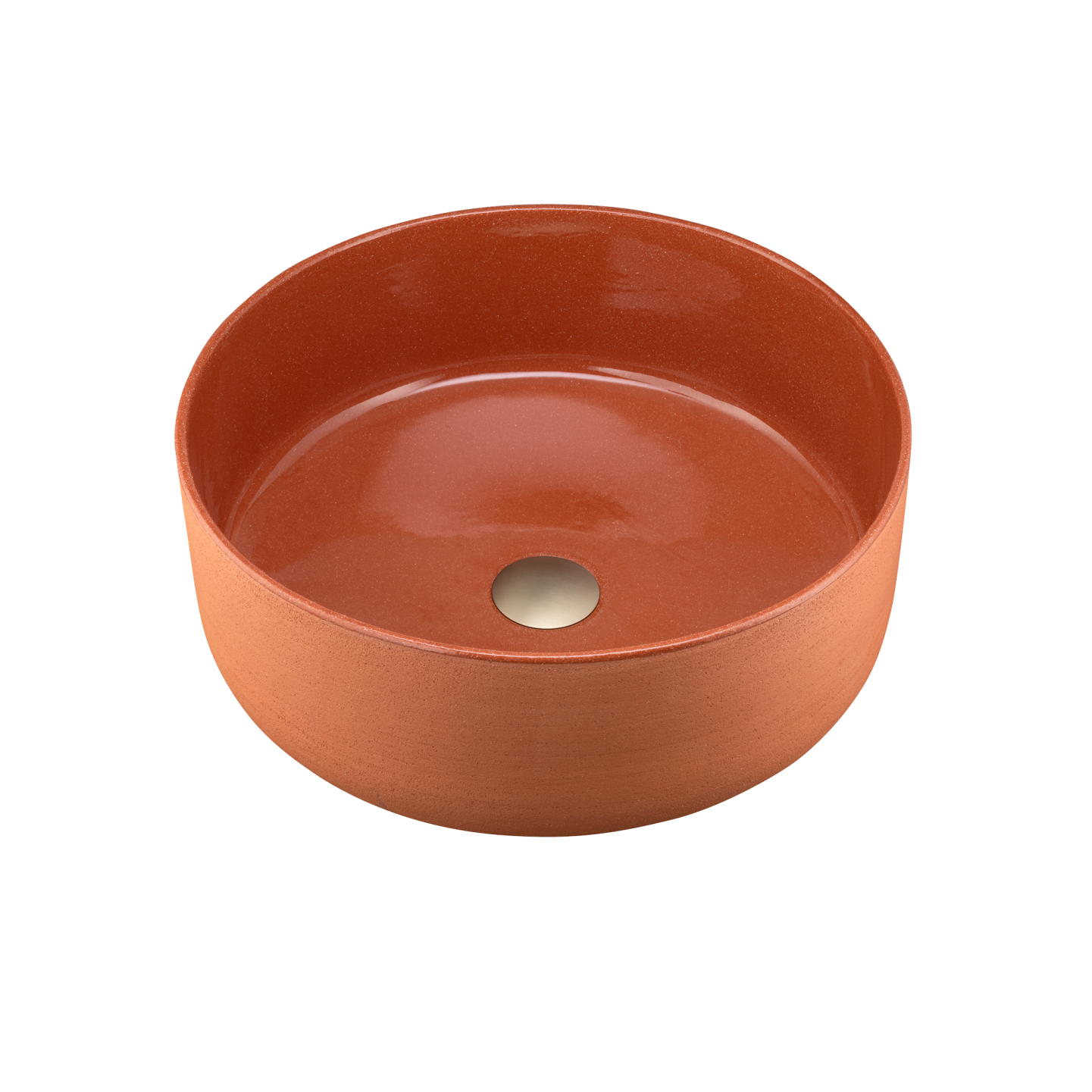 Oliveri Terzofoco Circular Counter Top Basin Red Clay