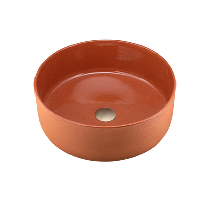 Oliveri Terzofoco Circular Counter Top Basin Red Clay