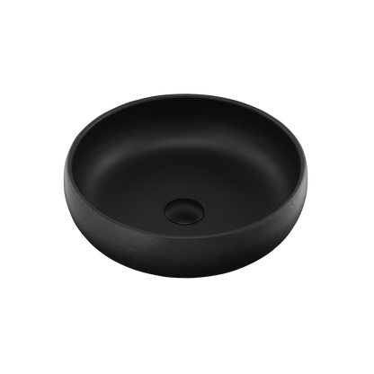 Oliveri Terzofoco Curved Counter Top Basin Matte Black