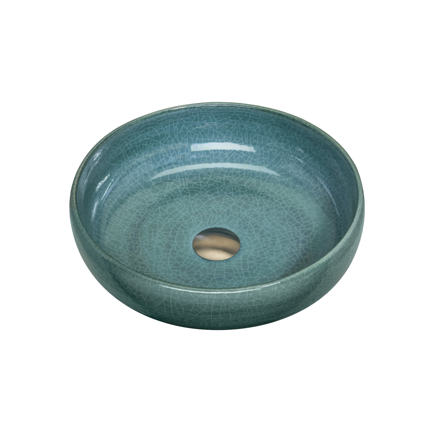 Oliveri Terzofoco Curved Counter Top Basin Emerald Green