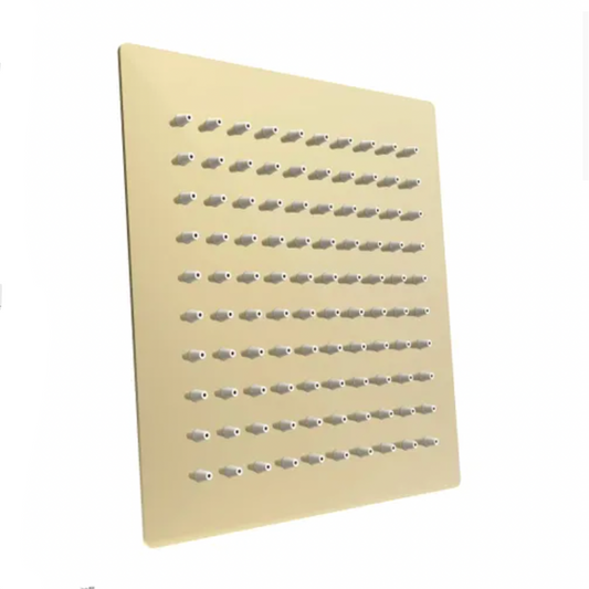 Taran Brushed  Square   Steel  Shower Head 250mm