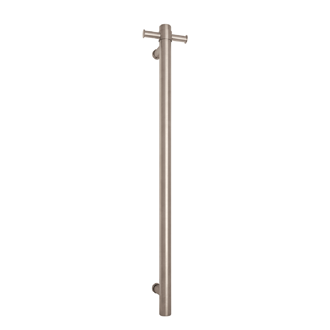 Thermorail Round 900 Non-Heated Vertical Single Towel Rail