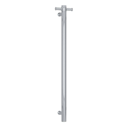 Thermorail 240V Round 900 Vertical Single Heated Towel Rail