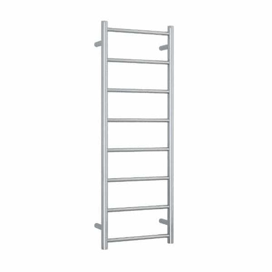 SR17M Straight Round Polished Stainless Ladder Heated Towel Rail