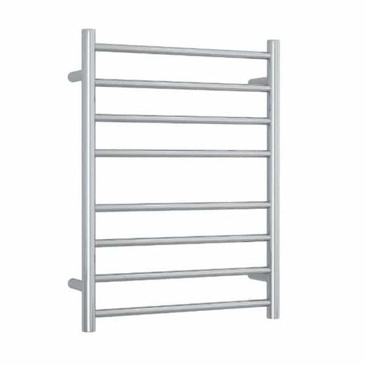 SR23M Straight Round Polished Ladder Heated Towel Rail