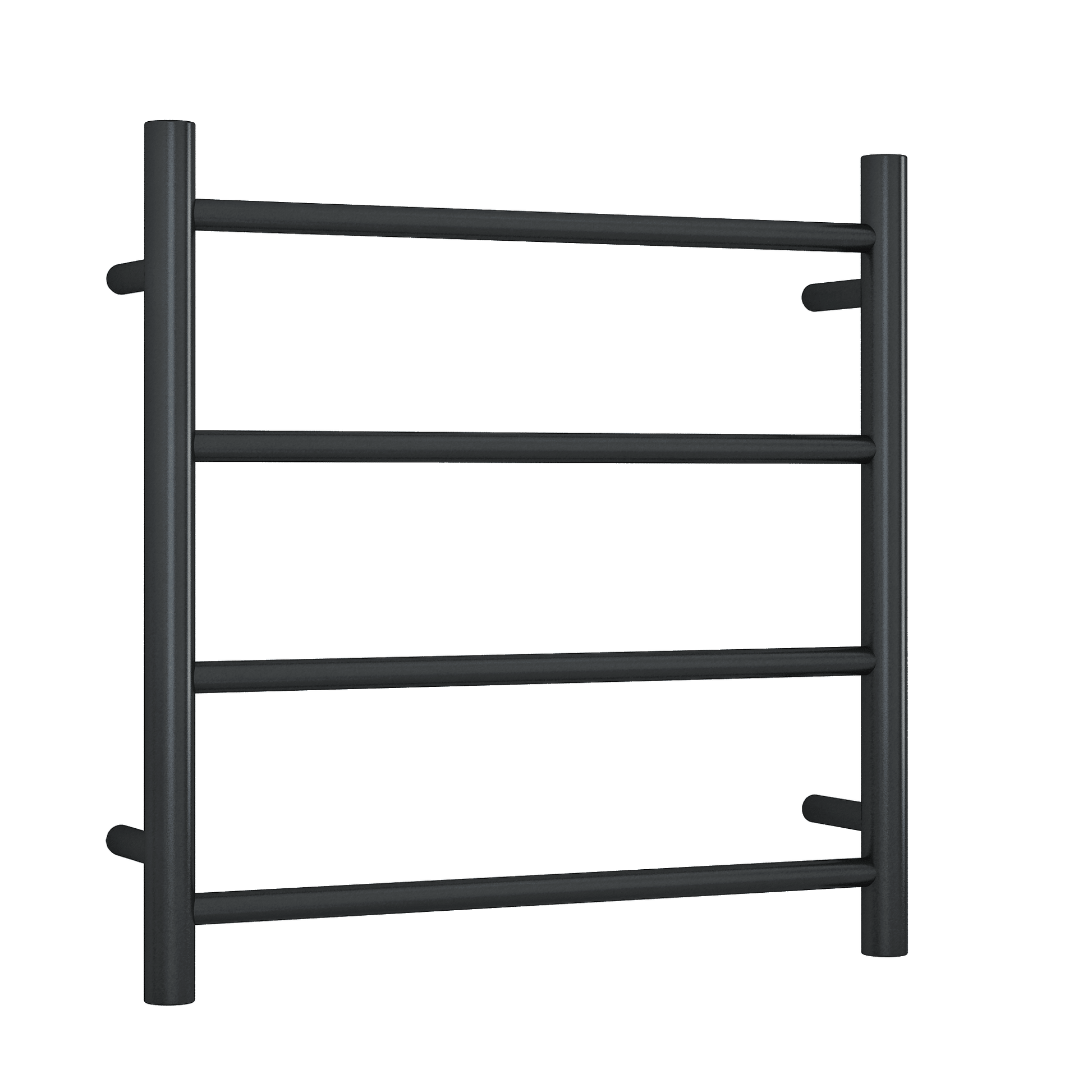 SR2512B 12Volt Matt Black Round Ladder Heated Towel Rail