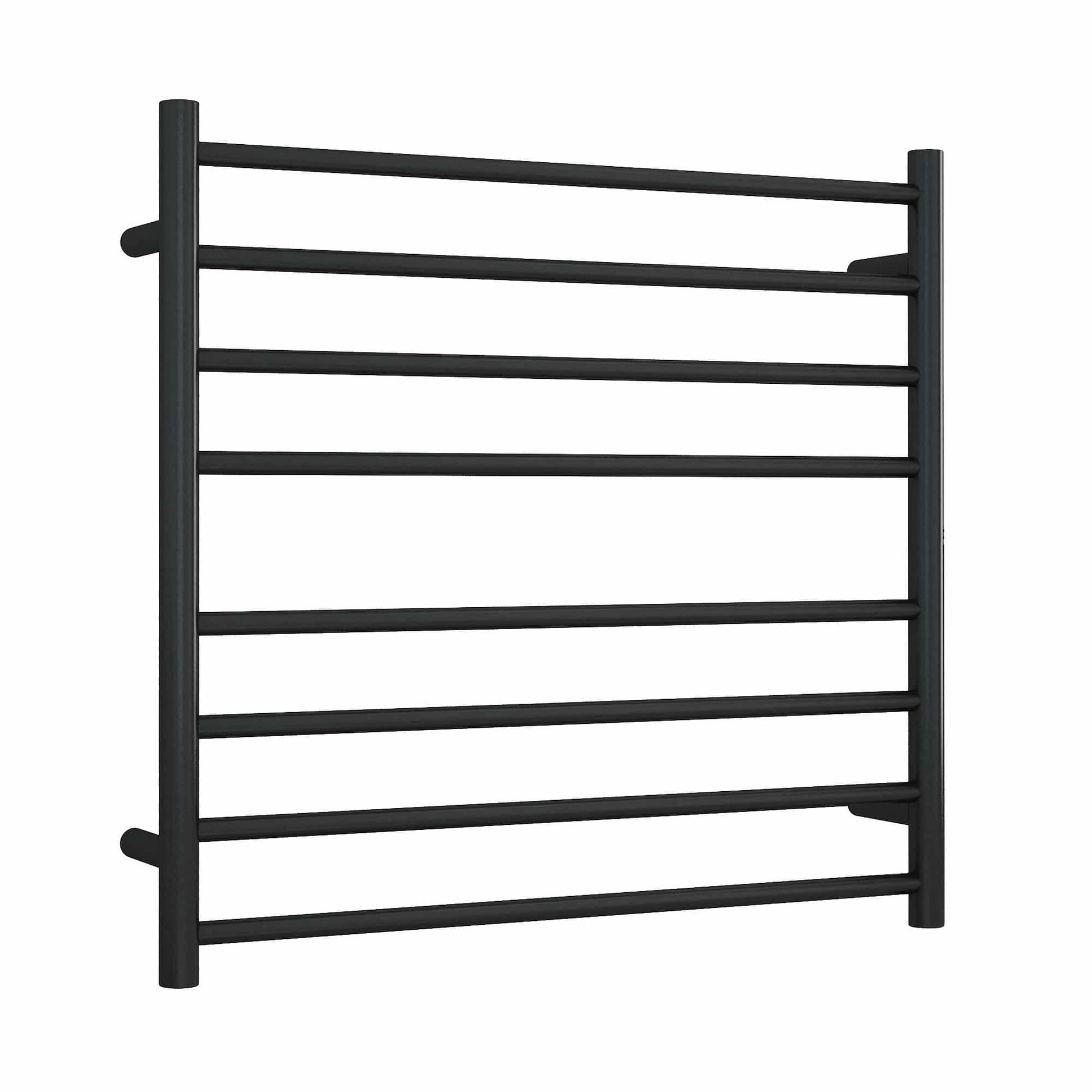 SR33MB Matt Black Round Ladder Heated Towel Rail