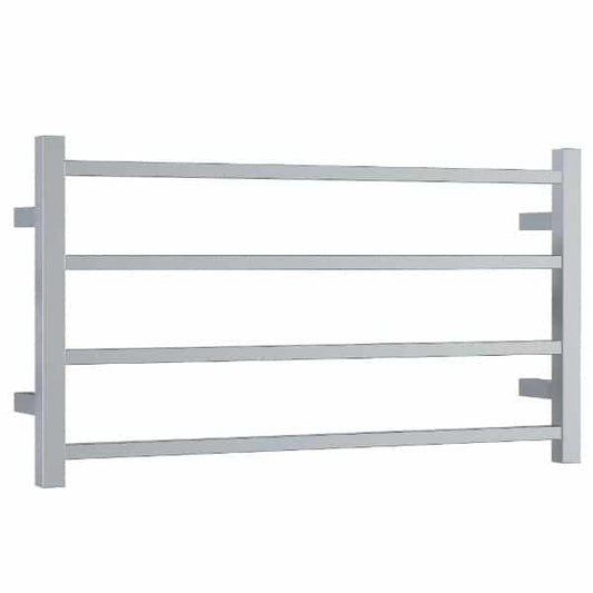 SS81M Straight Square Polished Ladder Heated Towel Rail