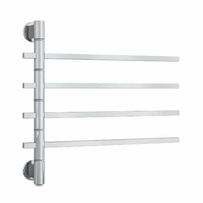 Thermorail 240V Straight 600 Square Swivel Heated Towel Rail