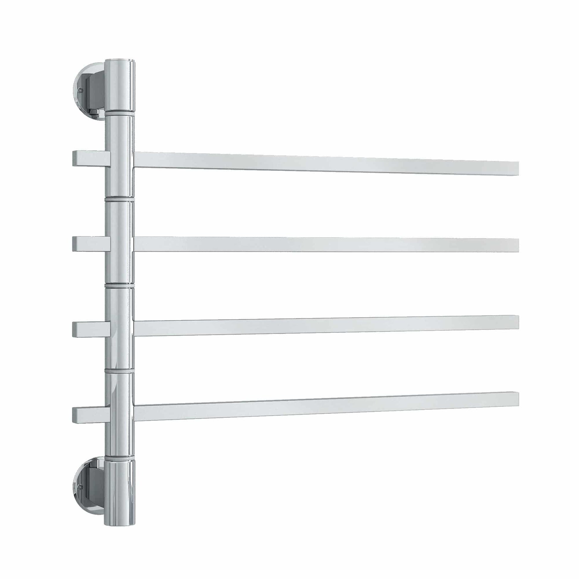 USV35 Straight Square Swivel Polished Non-Heated Towel Rail