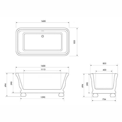 Turner Hastings Kirkham Ball 160 TitanCast Bath