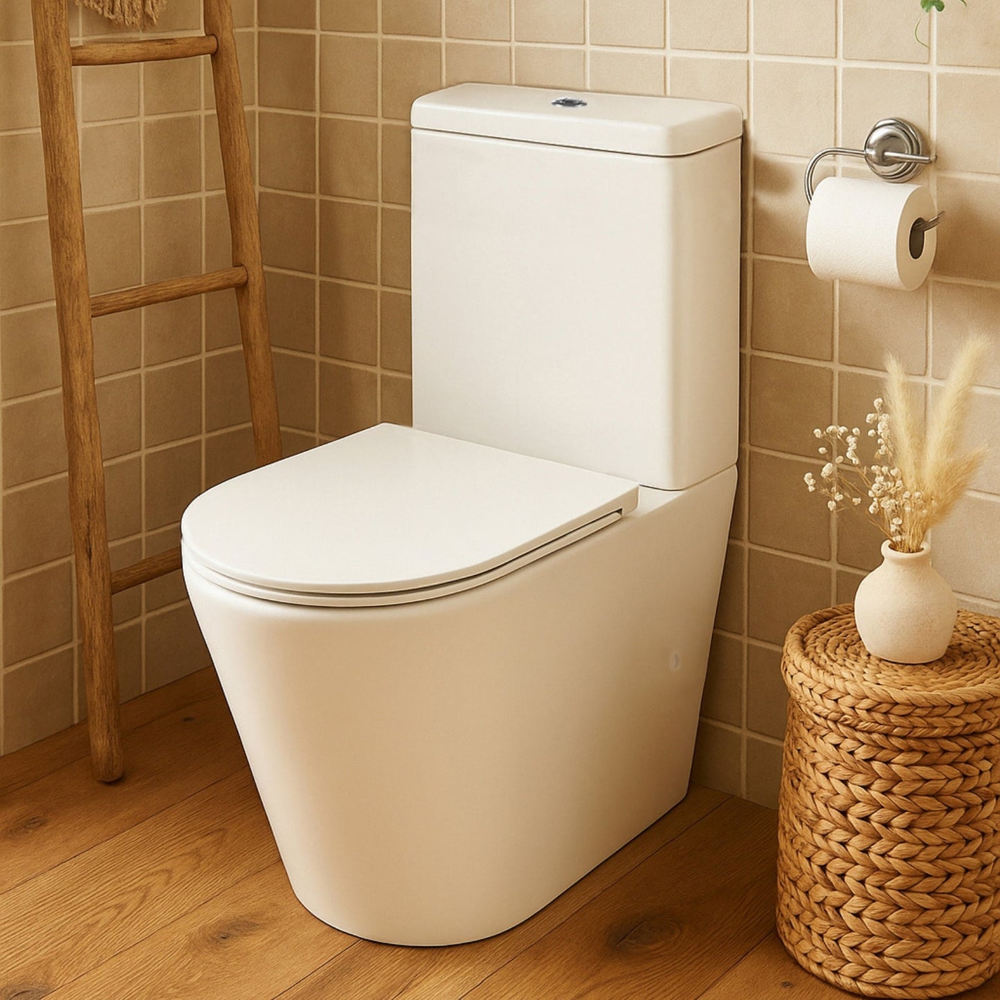 Turner Hastings Fino WhisperFlush  Back to Wall Toilet Suite with Thin Seat